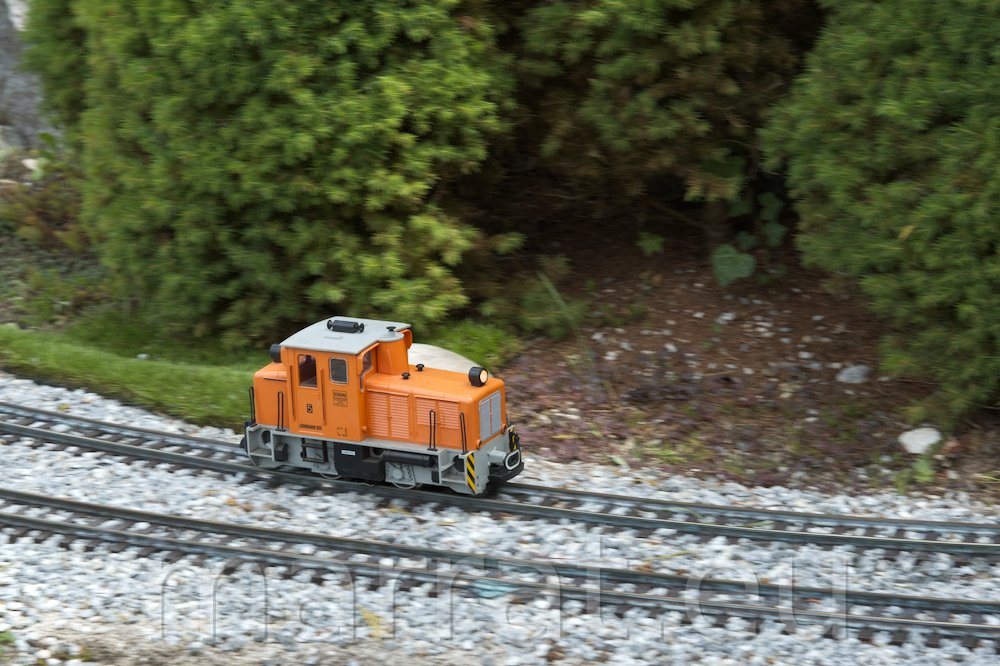 Model railway in motion